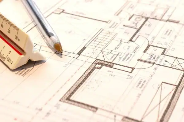 Image of architect Bloxwich drawings